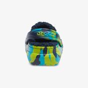 Crocs Classic Lined Marbled Clog Çocuk Lacivert Terlik