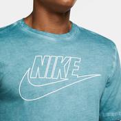 Nike Sportswear Dye/Wash Hyber Erkek Mavi T-Shirt