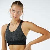 Skechers Seamless Mid Support Kadın Siyah Bra