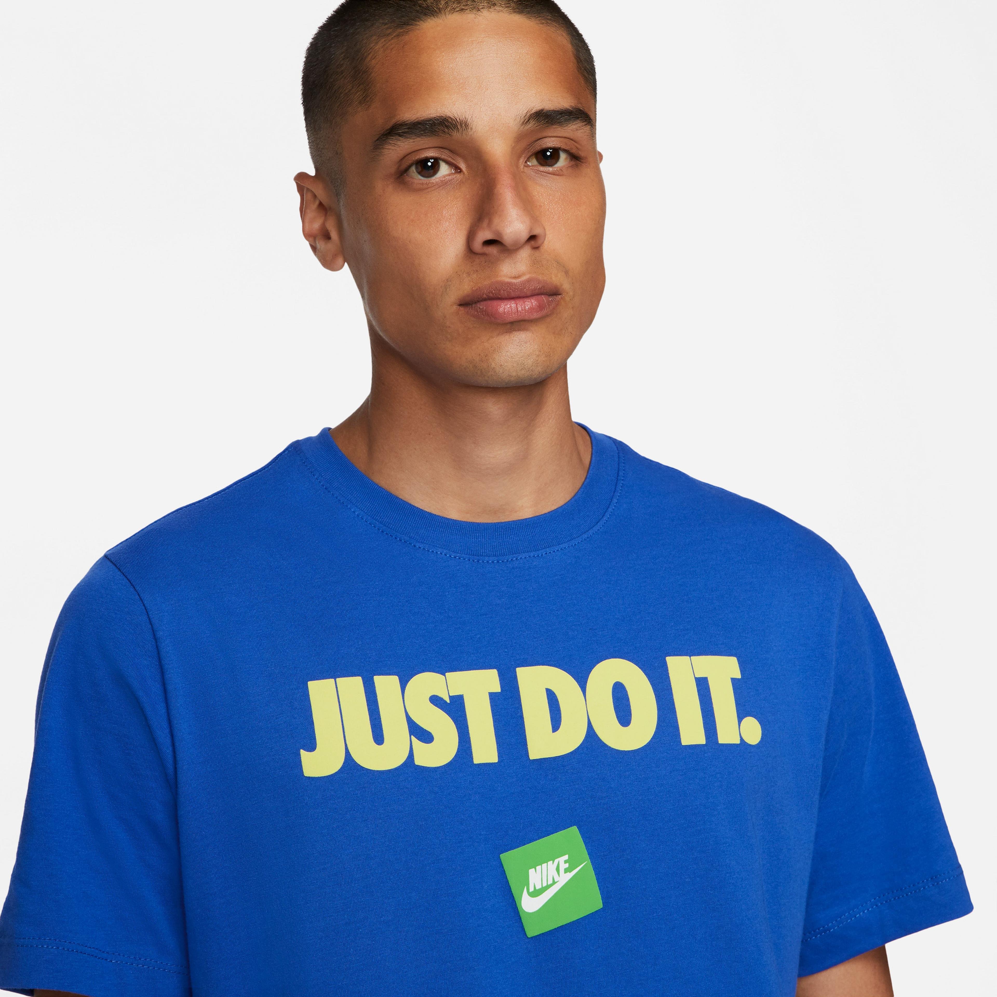 Nike Erkek Mavi T-Shirt