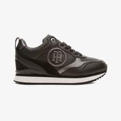 Tommy Hilfiger Metallic Dressy Wedge Kadın Siyah Spor Ayakkabı