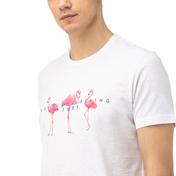 Nautica Erkek Beyaz Baskılı T-Shirt