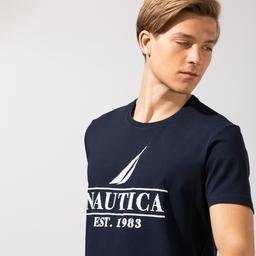 Nautica Erkek Lacivert Baskılı T-Shirt