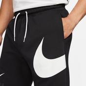 Nike Swoosh Semi-Brushed Back Erkek Siyah Eşofman Altı
