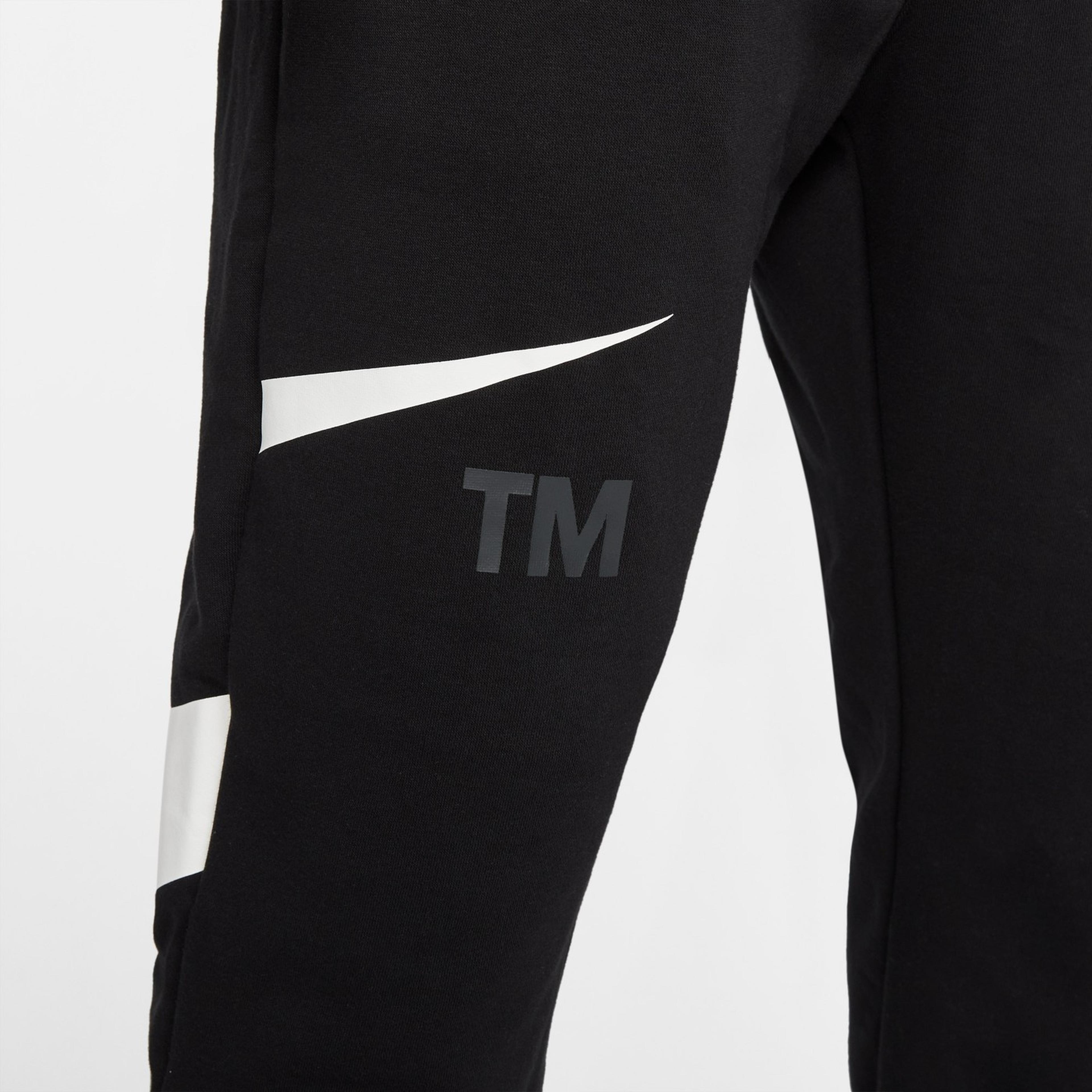 Nike Swoosh Semi-Brushed Back Erkek Siyah Eşofman Altı