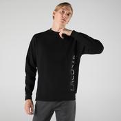 Lacoste Erkek Slim Fit Bisiklet Yaka Baskılı Siyah Sweatshirt