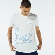 Lacoste Erkek Baskılı Beyaz T-Shirt