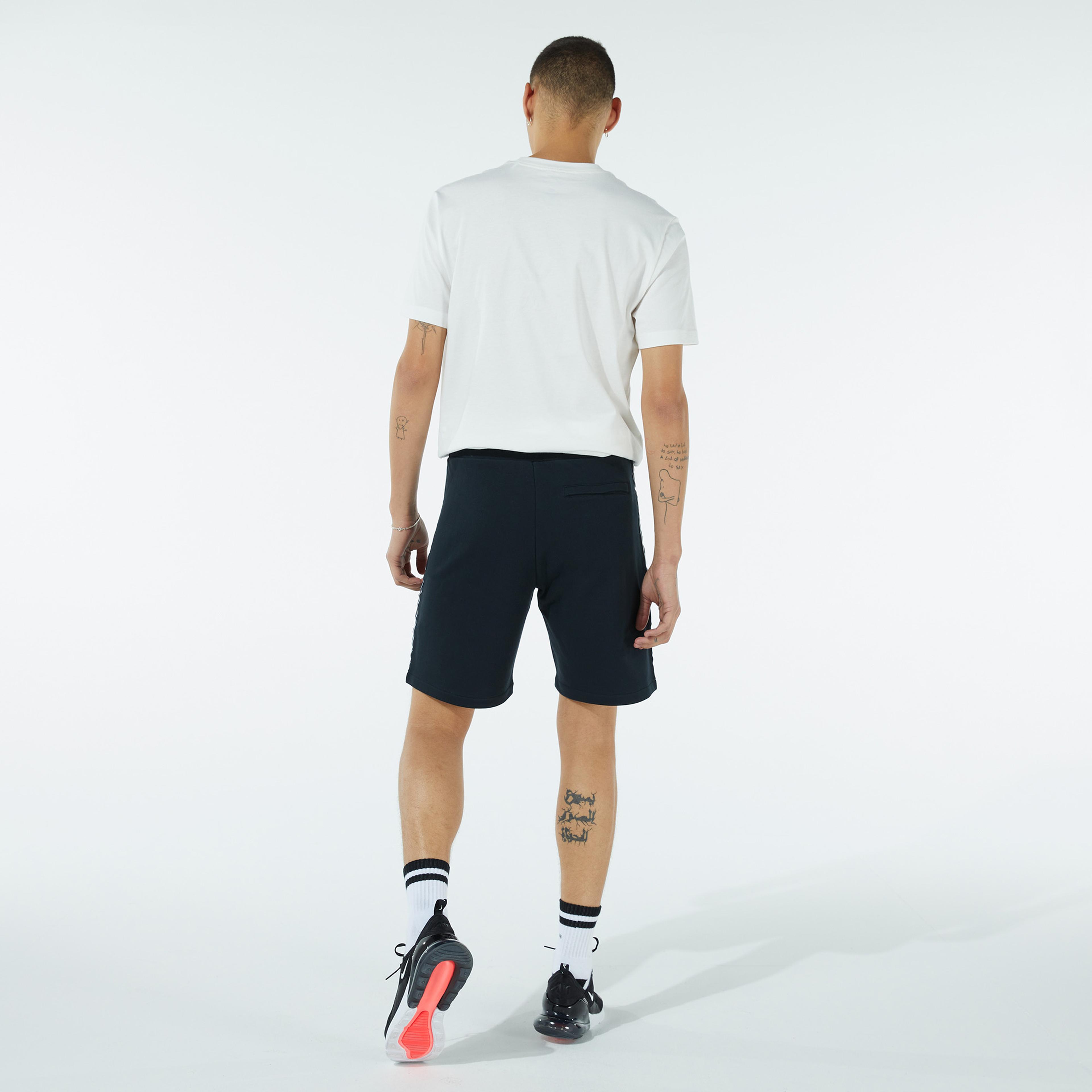 Skechersa Branded Stripe Erkek Siyah Şort