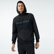 Skechers Woven Detailed 1/4 Zip Erkek Siyah Sweatshirt