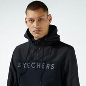 Skechers Woven Detailed 1/4 Zip Erkek Siyah Sweatshirt
