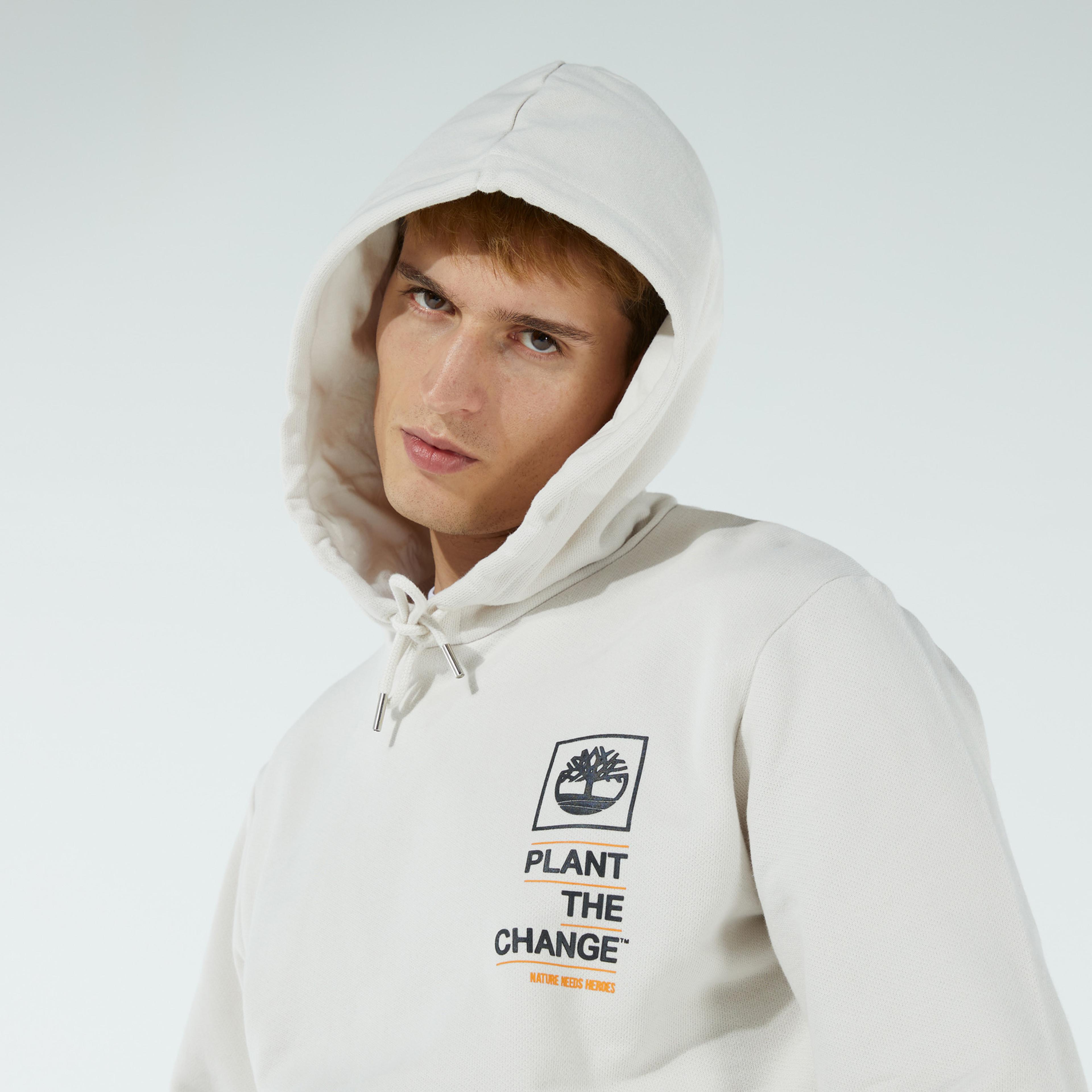 Timberland Nature Needs Heroes Graphic Erkek Bej Sweatshirt