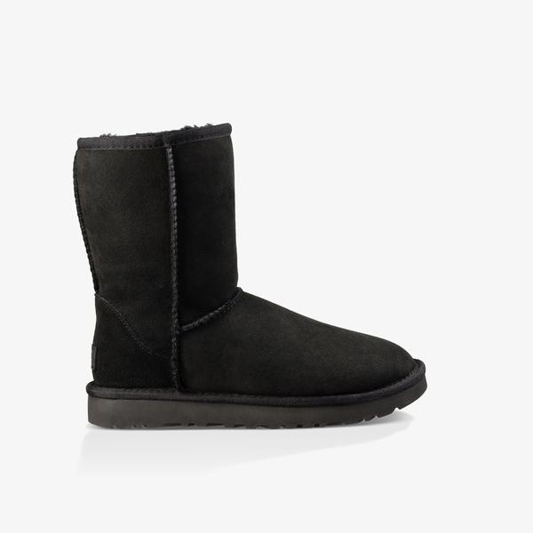 UGG Classic Short II Kadın Siyah Bot