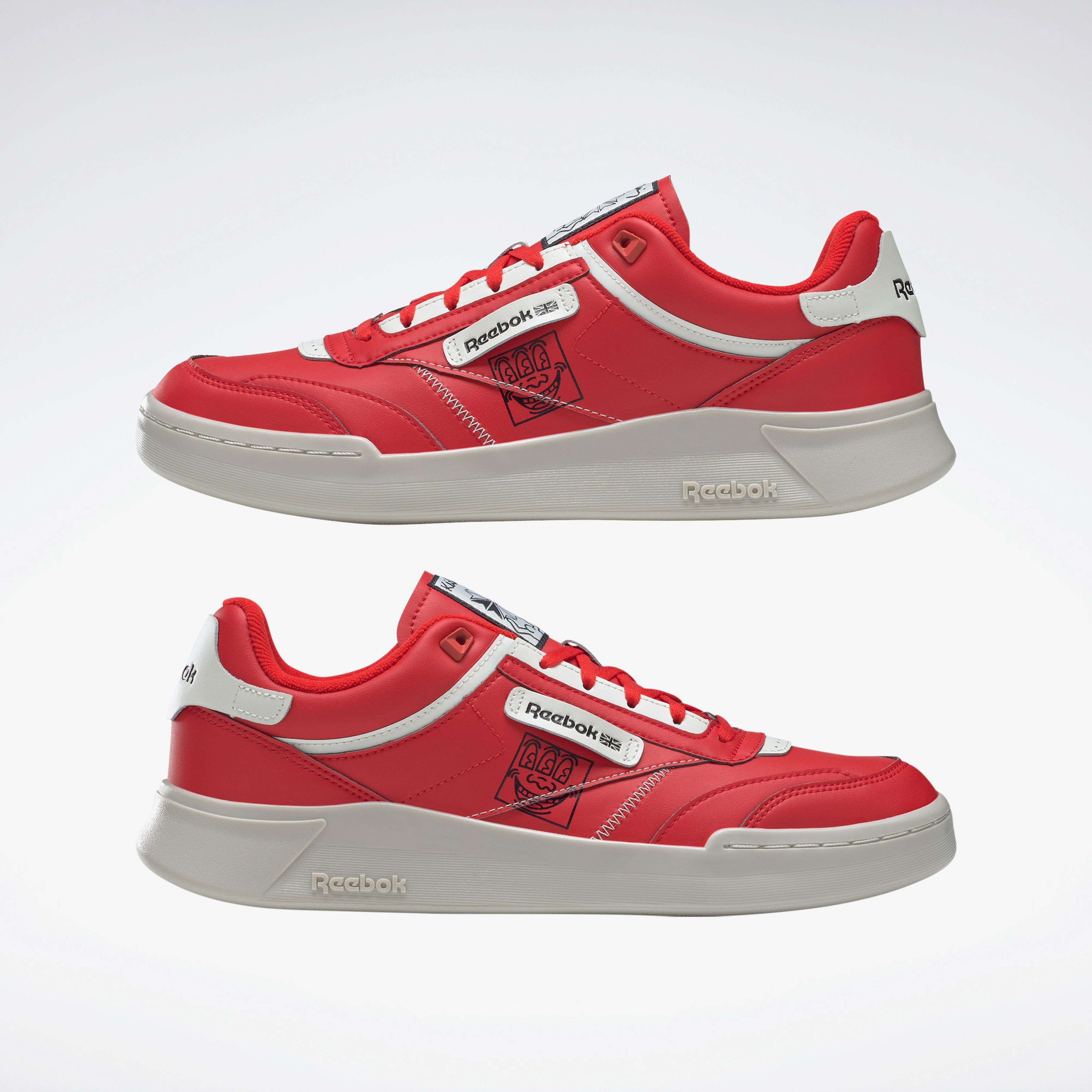 Reebok x Keith Haring Club C Legacy Unisex Kırmızı Spor Ayakkabı