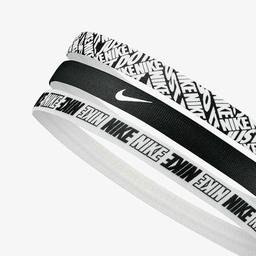 Nike Printed 3'lü Unisex Siyah Saç Bandı
