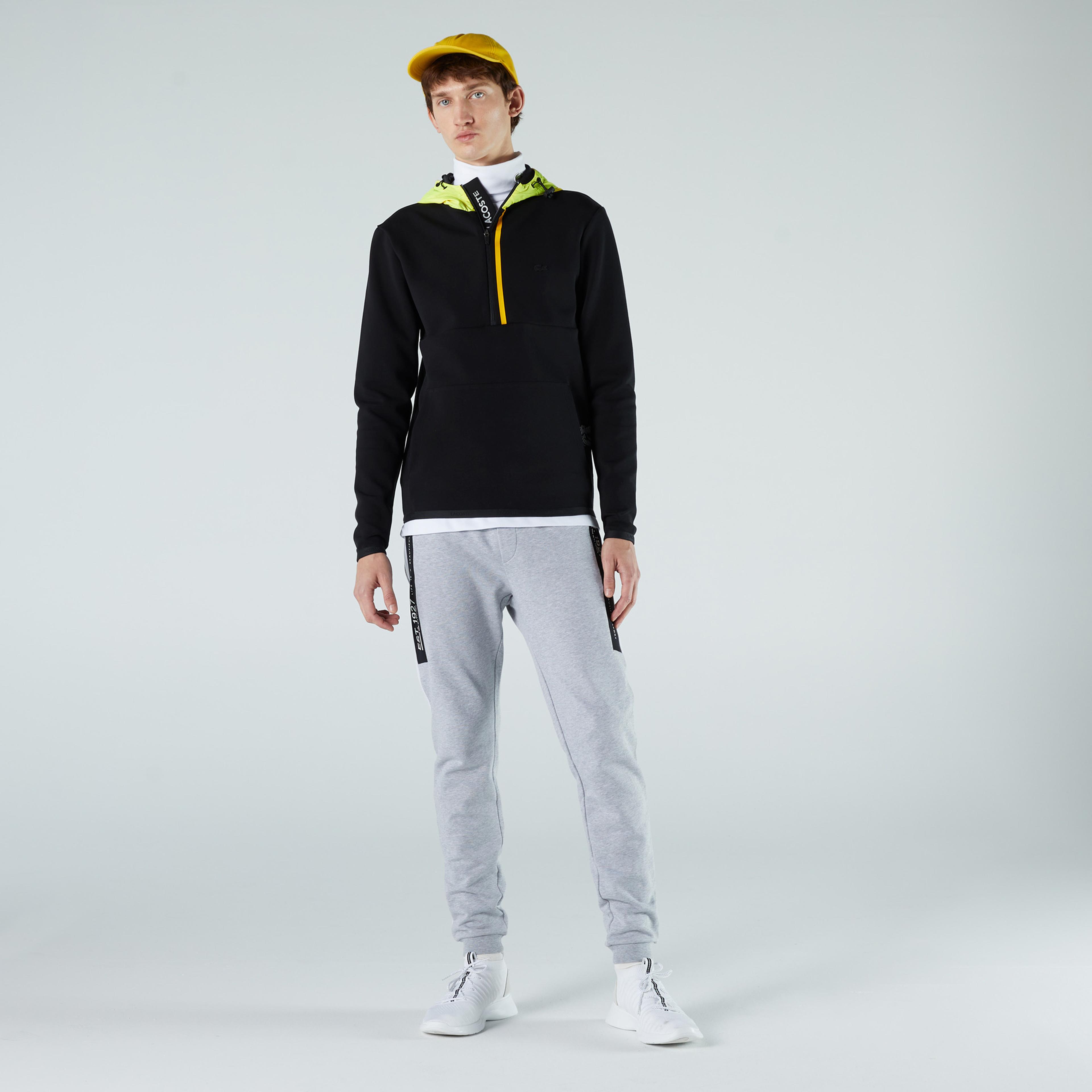 Lacoste Erkek Slim Fit Kapüşonlu Siyah Sweatshirt
