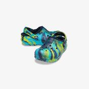 Crocs Classic Lined Marbled Clog Çocuk Lacivert Terlik