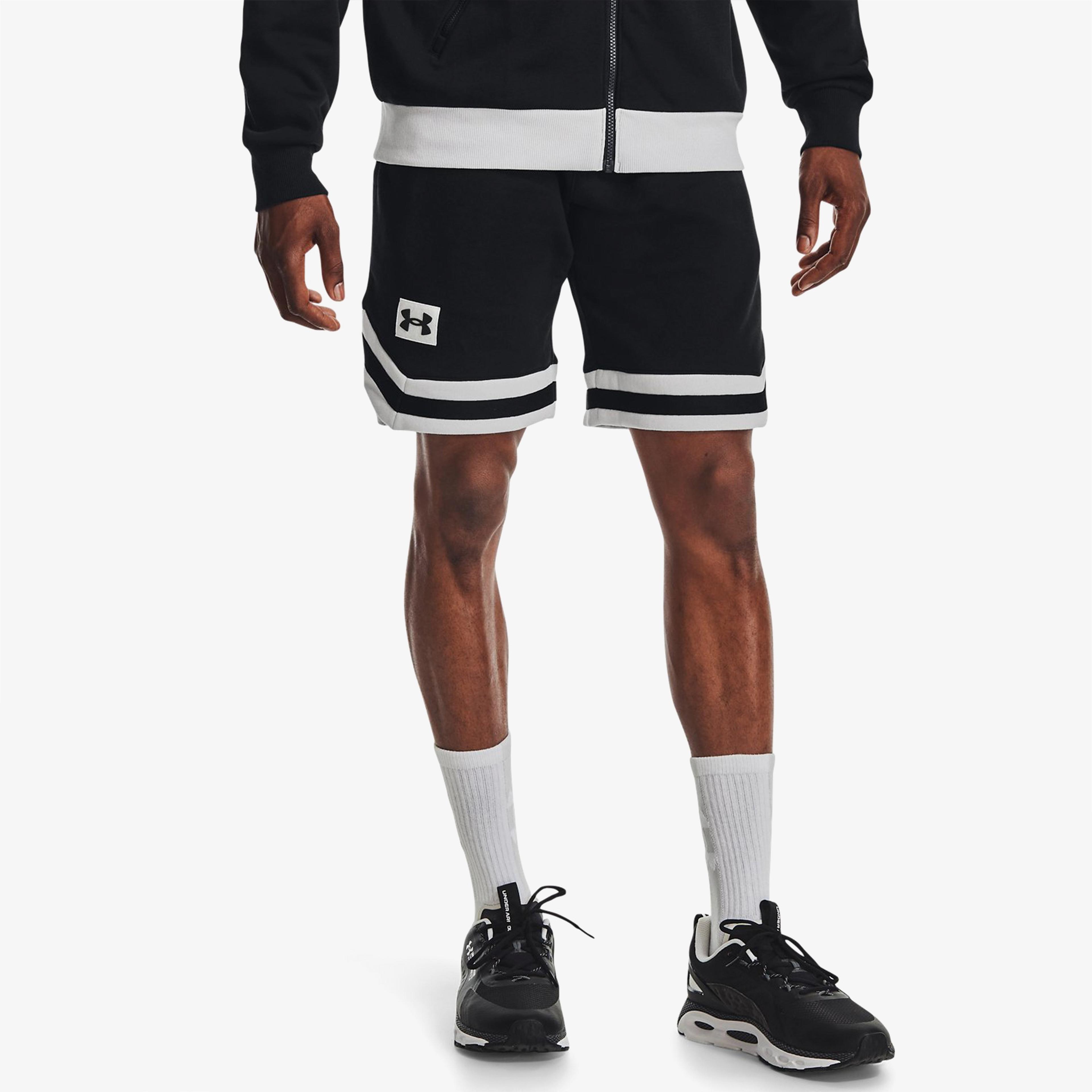 Under Armour Rival Fleece Alma Mater Erkek Siyah Şort