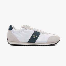 Lacoste Court Pace Erkek Deri Kırık Beyaz - Koyu Yeşil Spor Ayakkabı