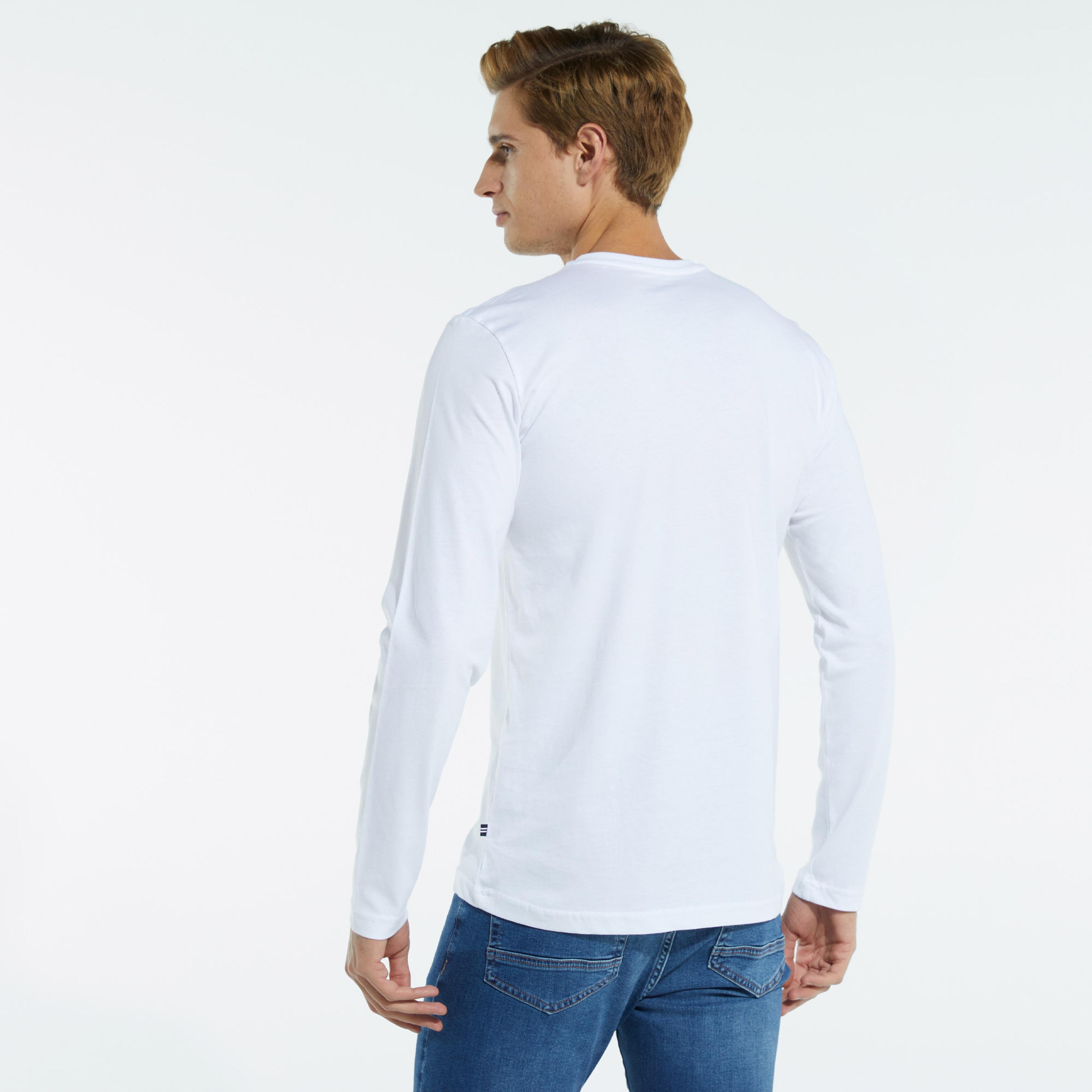Nautica Erkek Beyaz Uzun Kollu T-Shirt