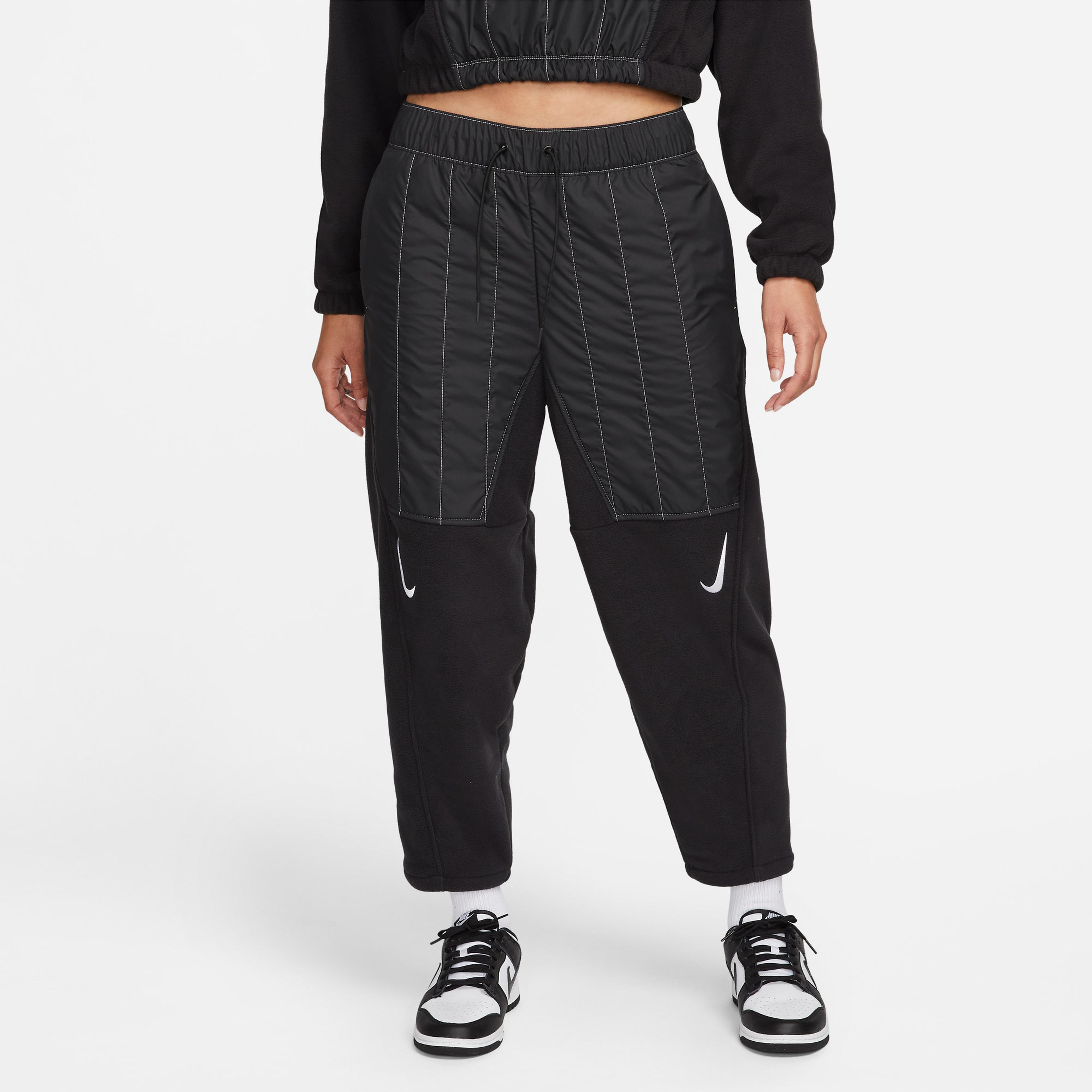 Nike Sportswear Swoosh Kadın Siyah Eşofman Altı