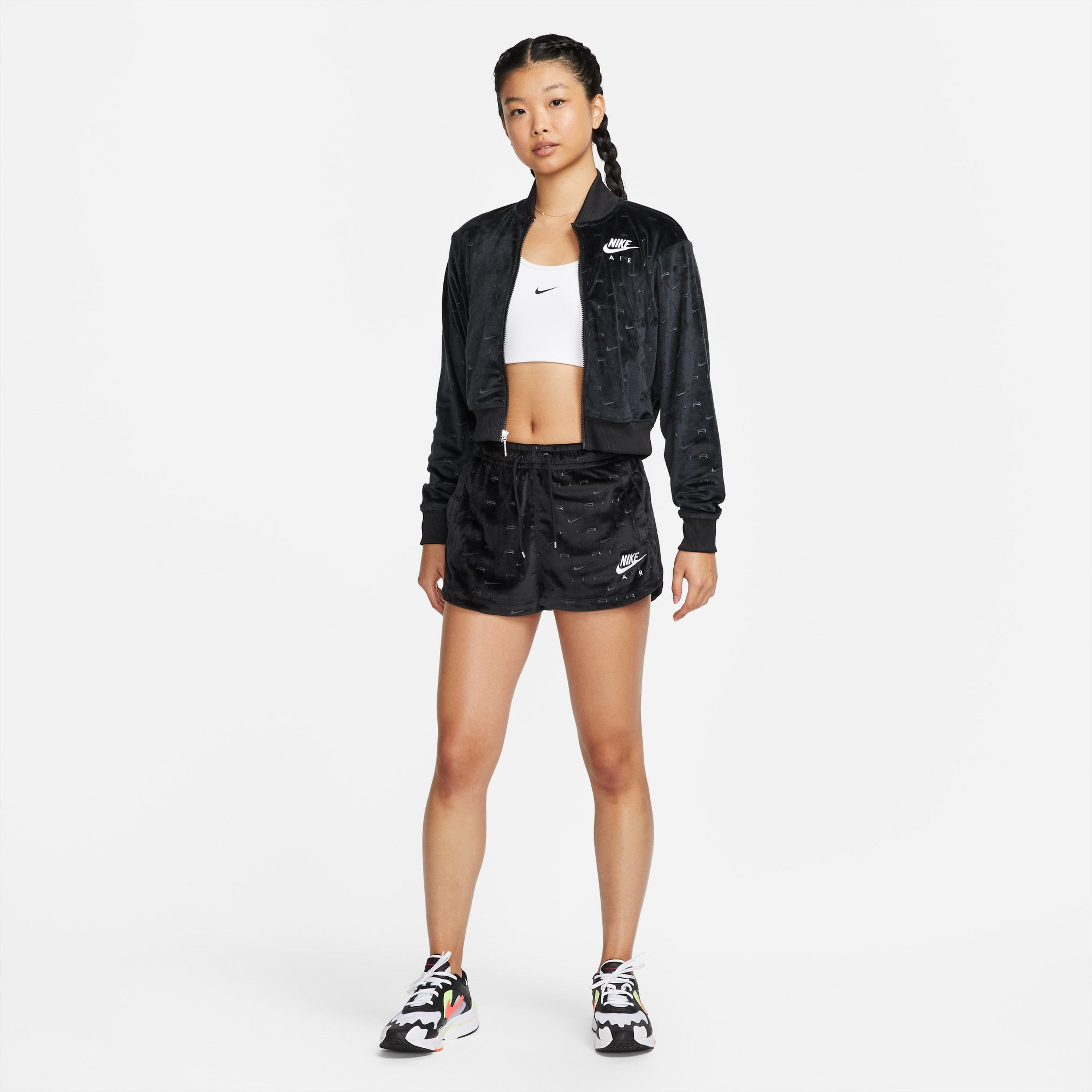 Nike Air Kadife Kadın Siyah Ceket