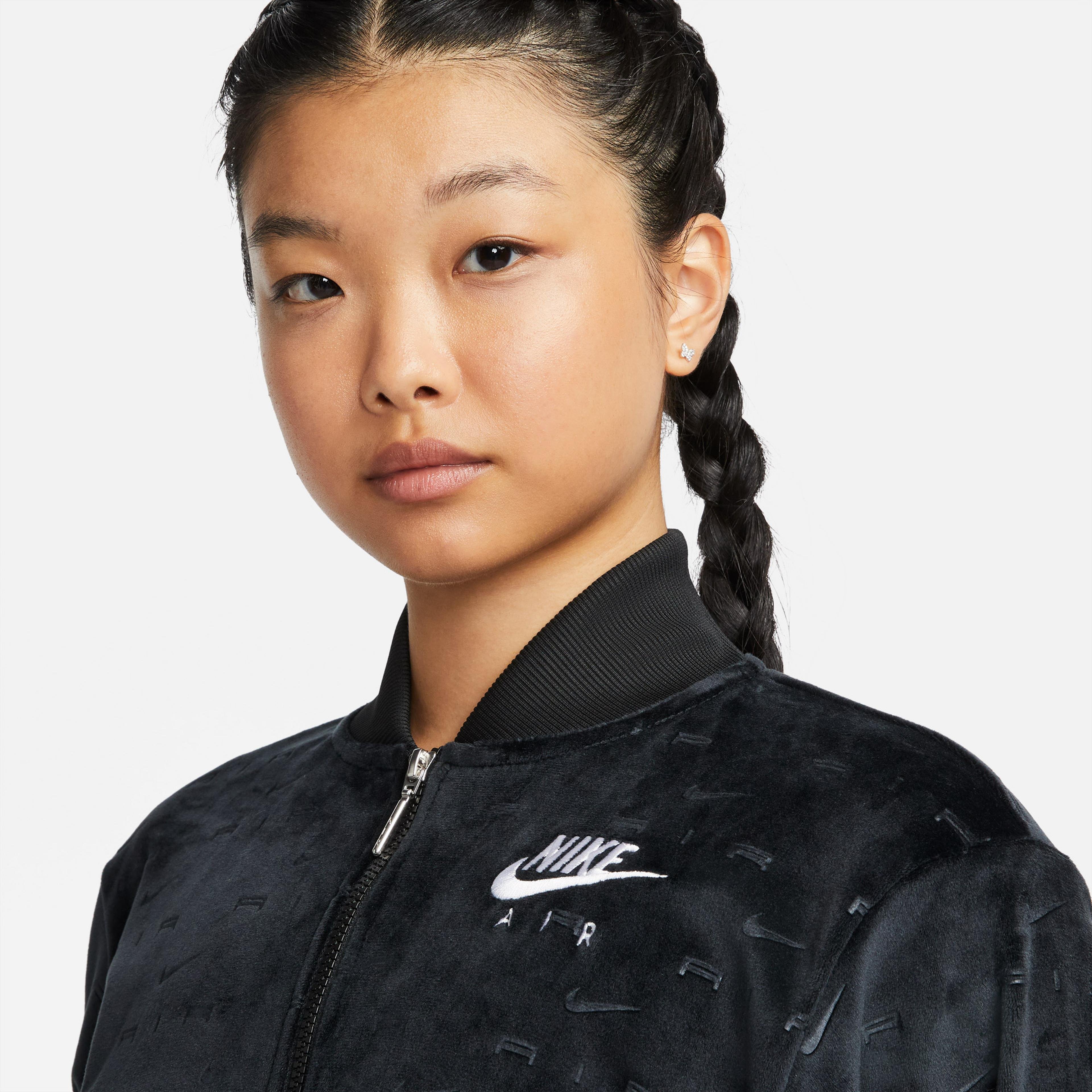Nike Air Kadife Kadın Siyah Ceket