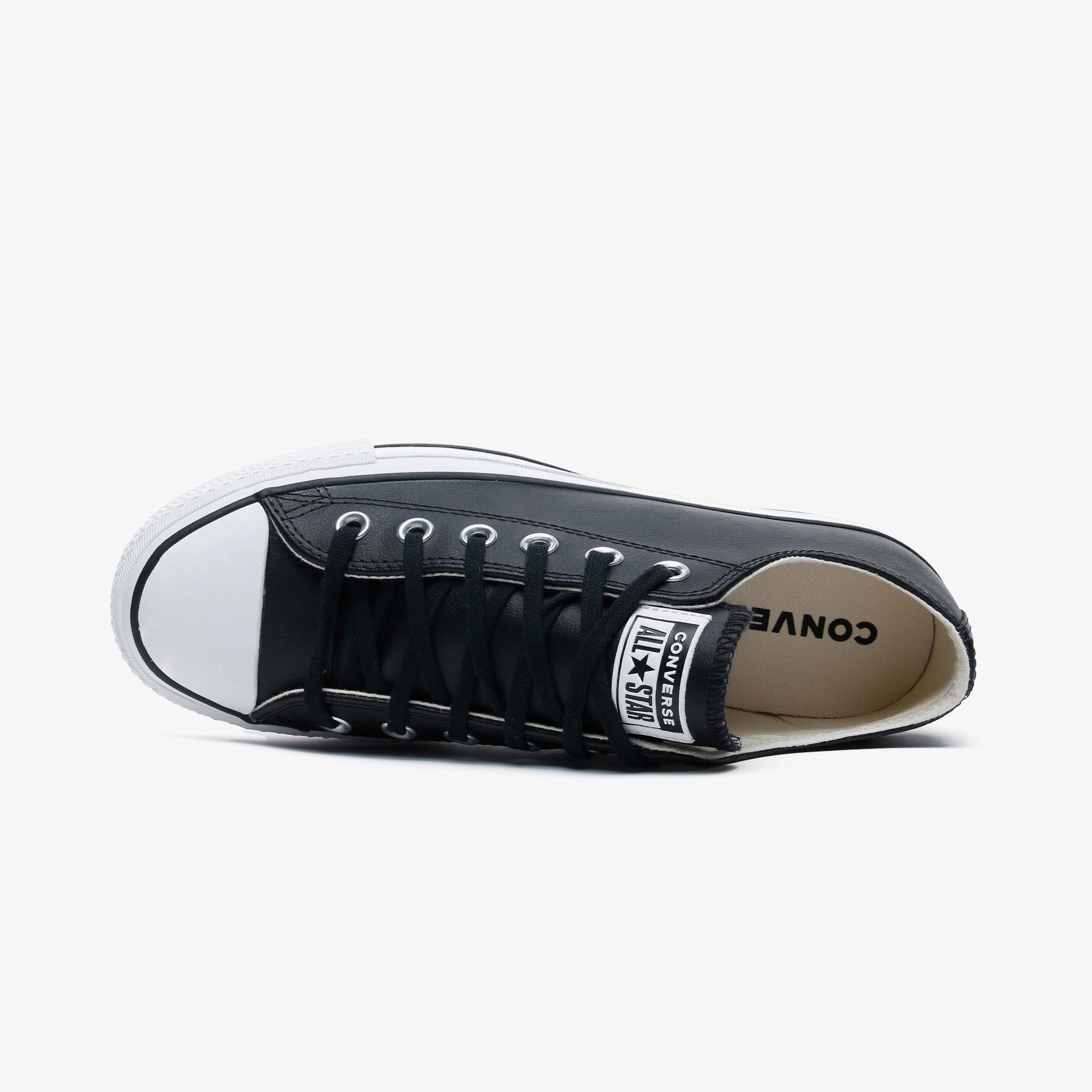 Converse Chuck Taylor All Star Leather Platform Kadın Siyah Sneaker