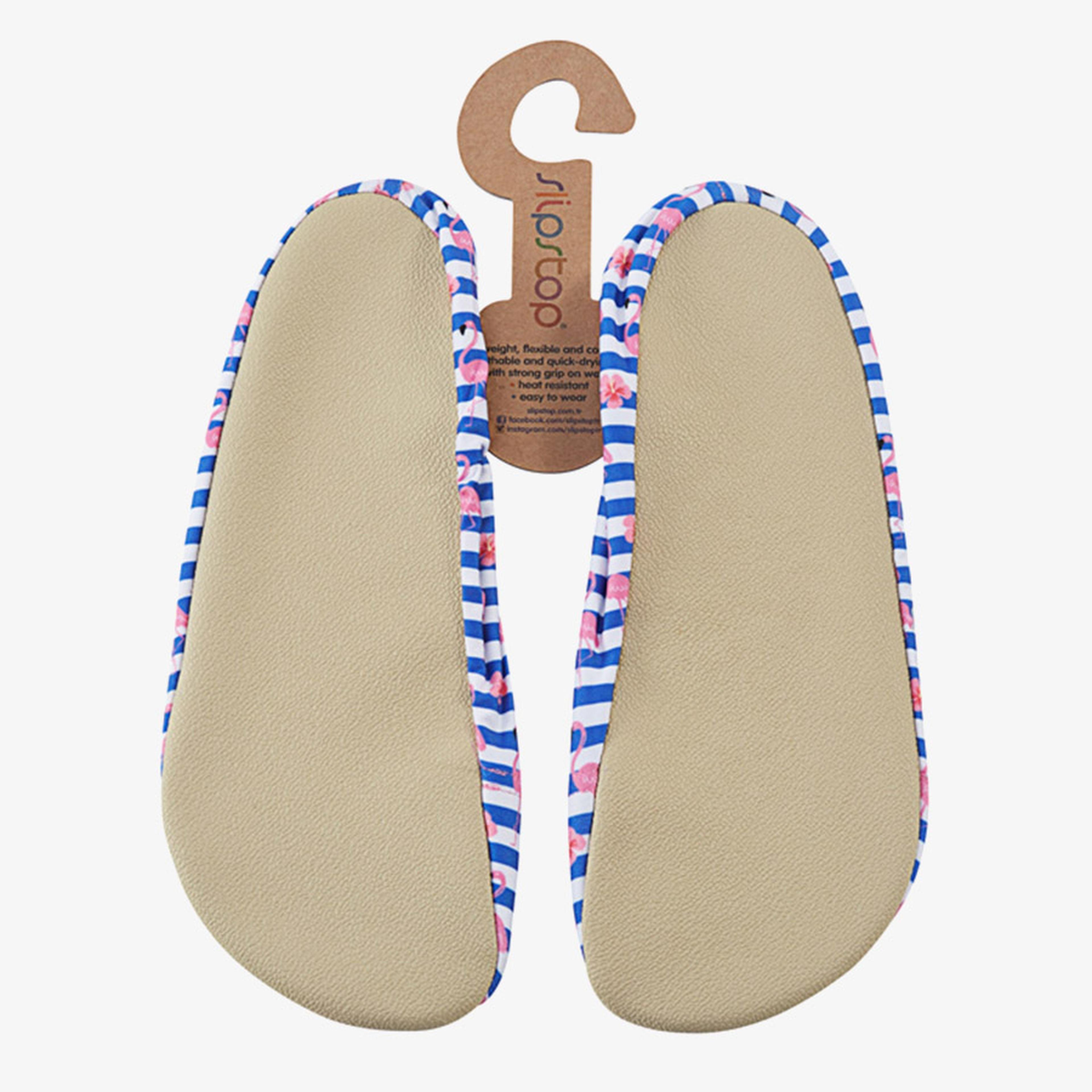 Slipstop Stripe Mavi Kadın Havuz Ayakkabısı