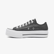 Converse Chuck Taylor All Star Lift Ox Kadın Platform Gri Sneaker
