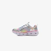 Skechers Heart Lights - Rainbow Lux Çocuk Gri Spor Ayakkabı