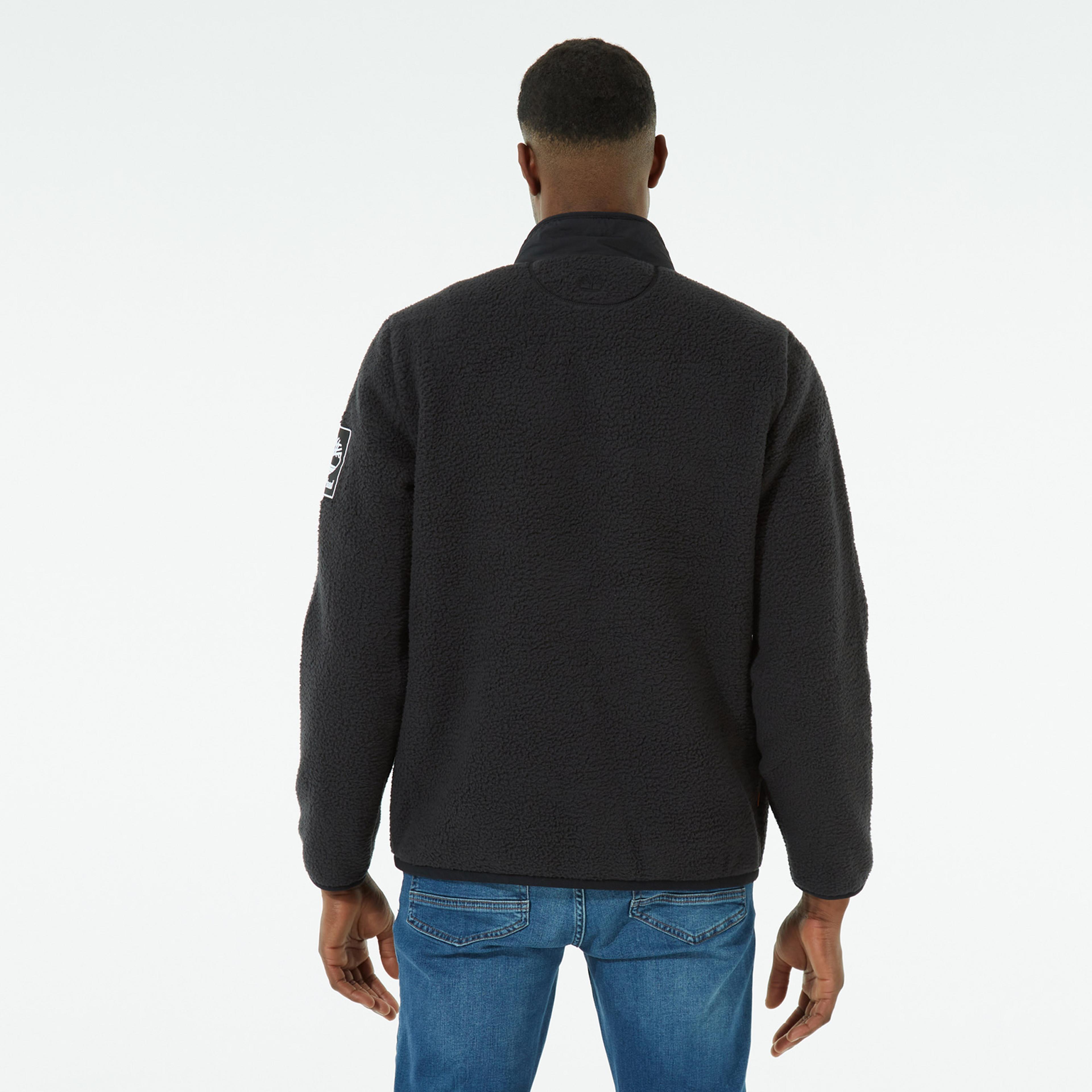 Timberland YC Outdoor Archive Sherpa Fleece Erkek Siyah Ceket