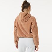 Skechers Hooded Half Zip Sherpa Kadın Pembe Sweatshirt