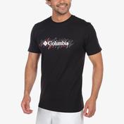 Columbia Csc Retro Squiggle Ss Erkek Siyah T-shirt
