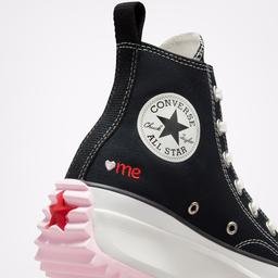Converse Crafted With Love Run Star Hike Kadın Siyah Sneaker