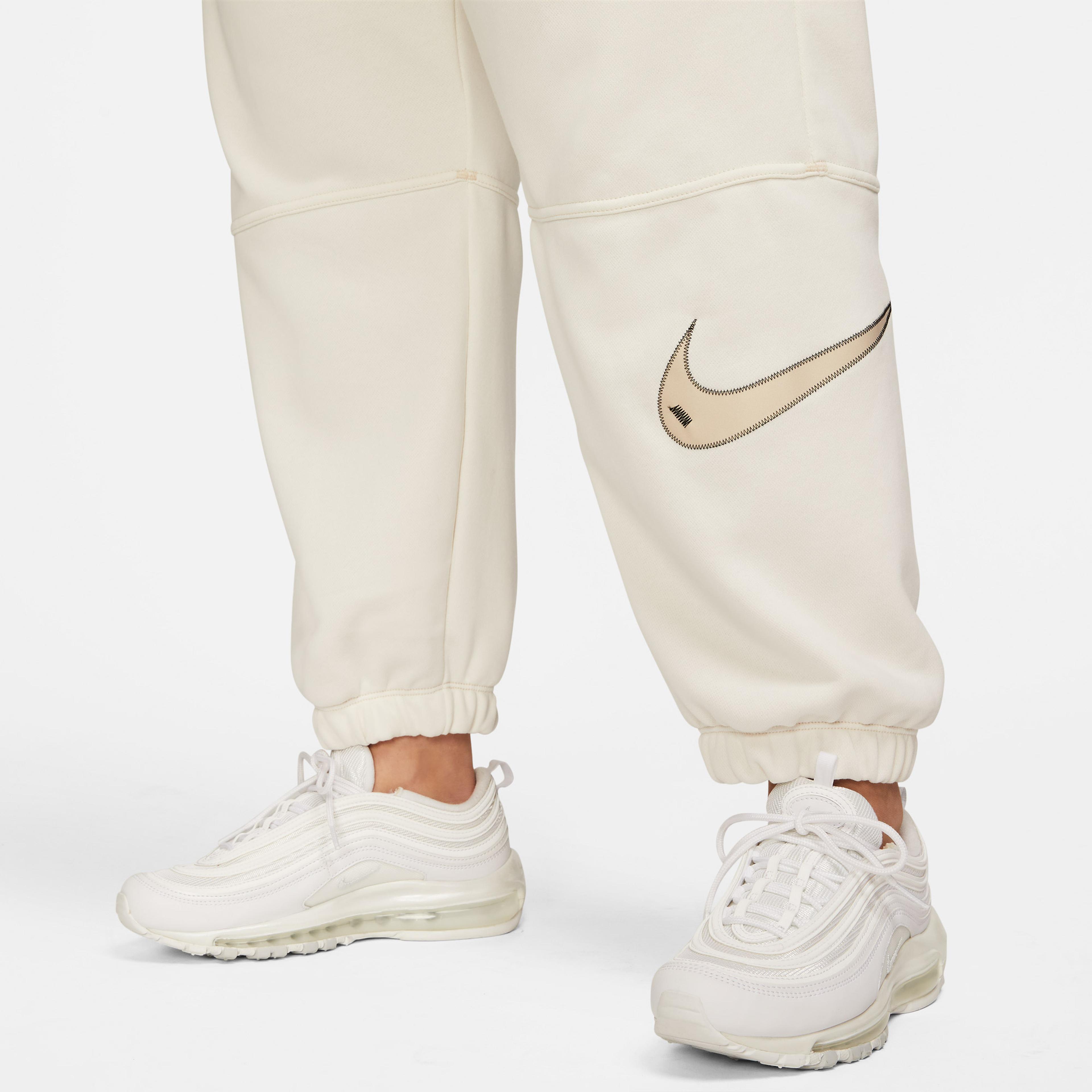Nike Sportswear Swoosh Kadın Krem Eşofman Altı