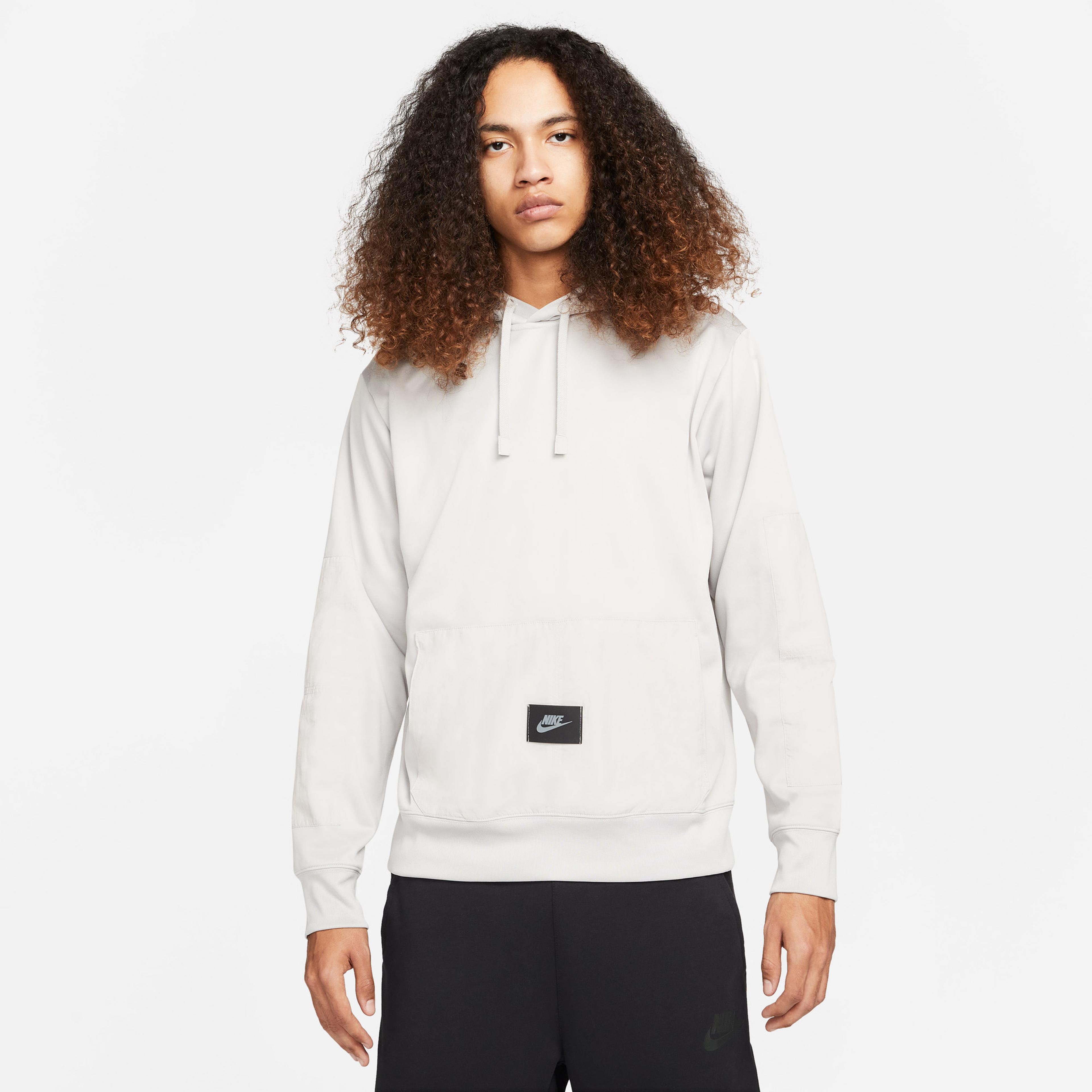 Nike Sportswear Dri-FIT Kapüşonlu Erkek Gri Sweatshirt