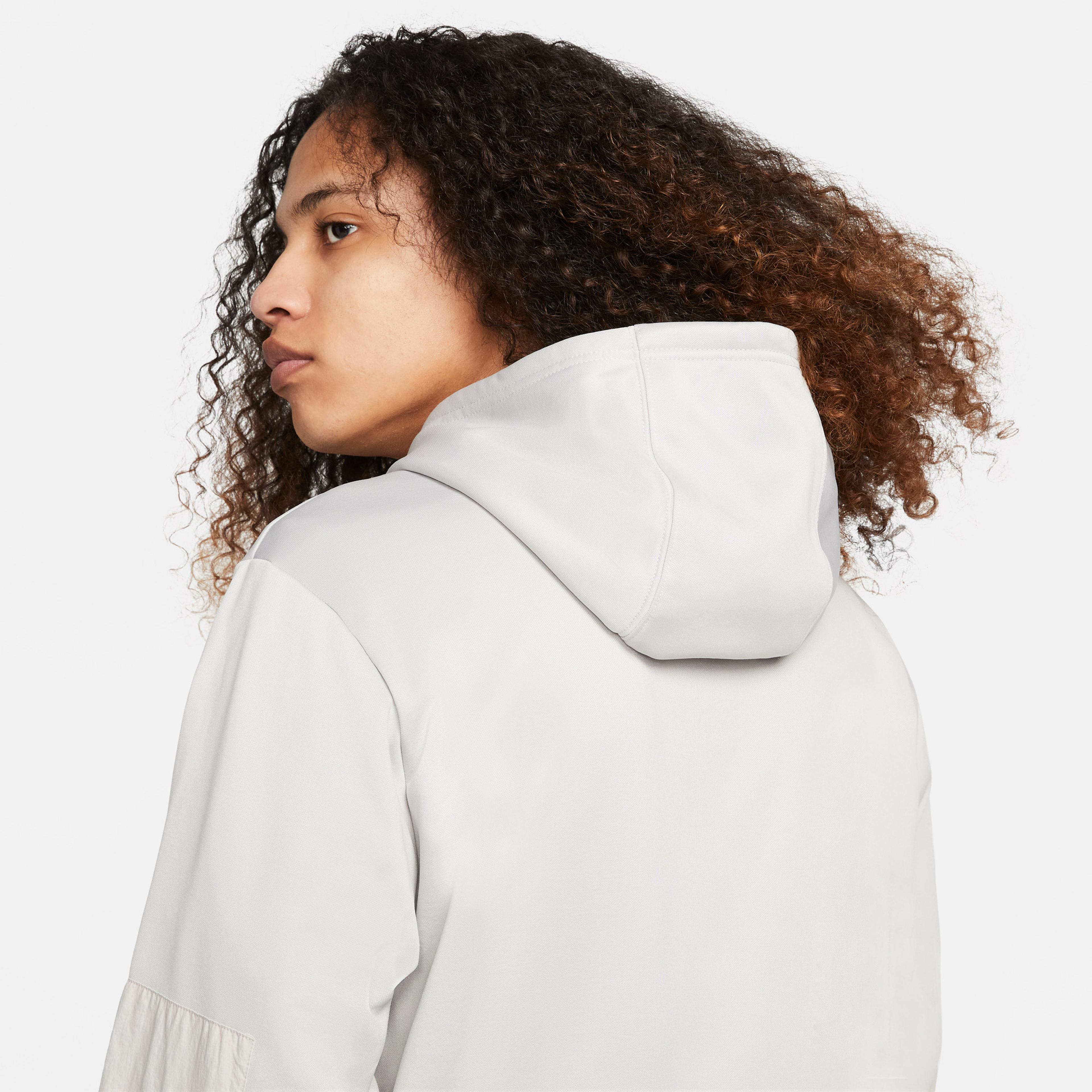 Nike Sportswear Dri-FIT Kapüşonlu Erkek Gri Sweatshirt