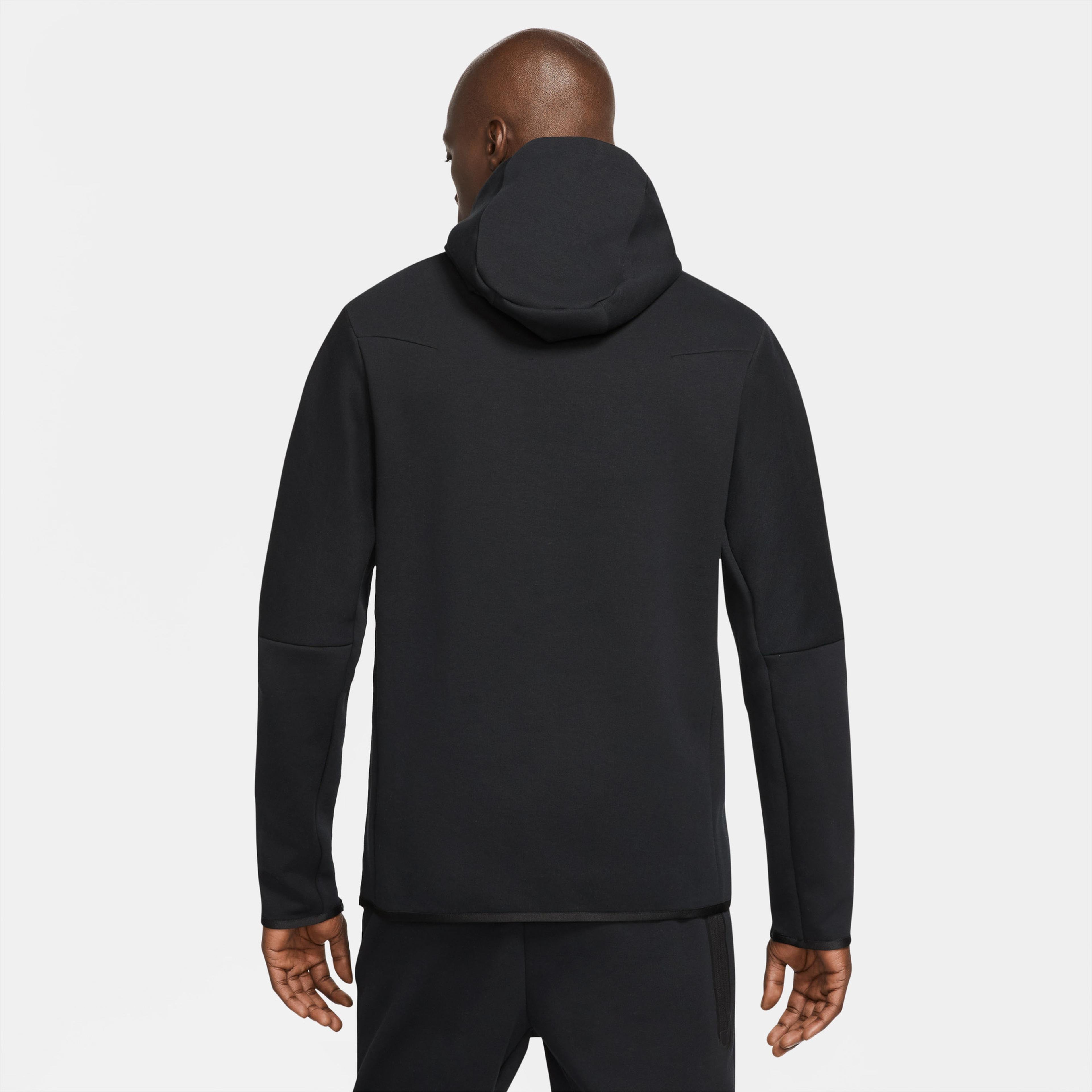Nike Sportswear Tech Fleece Kapüşonlu Erkek Siyah Sweatshirt