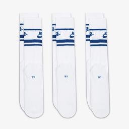Nike Sportswear Everyday Essential Unisex 3'lü Beyaz Çorap