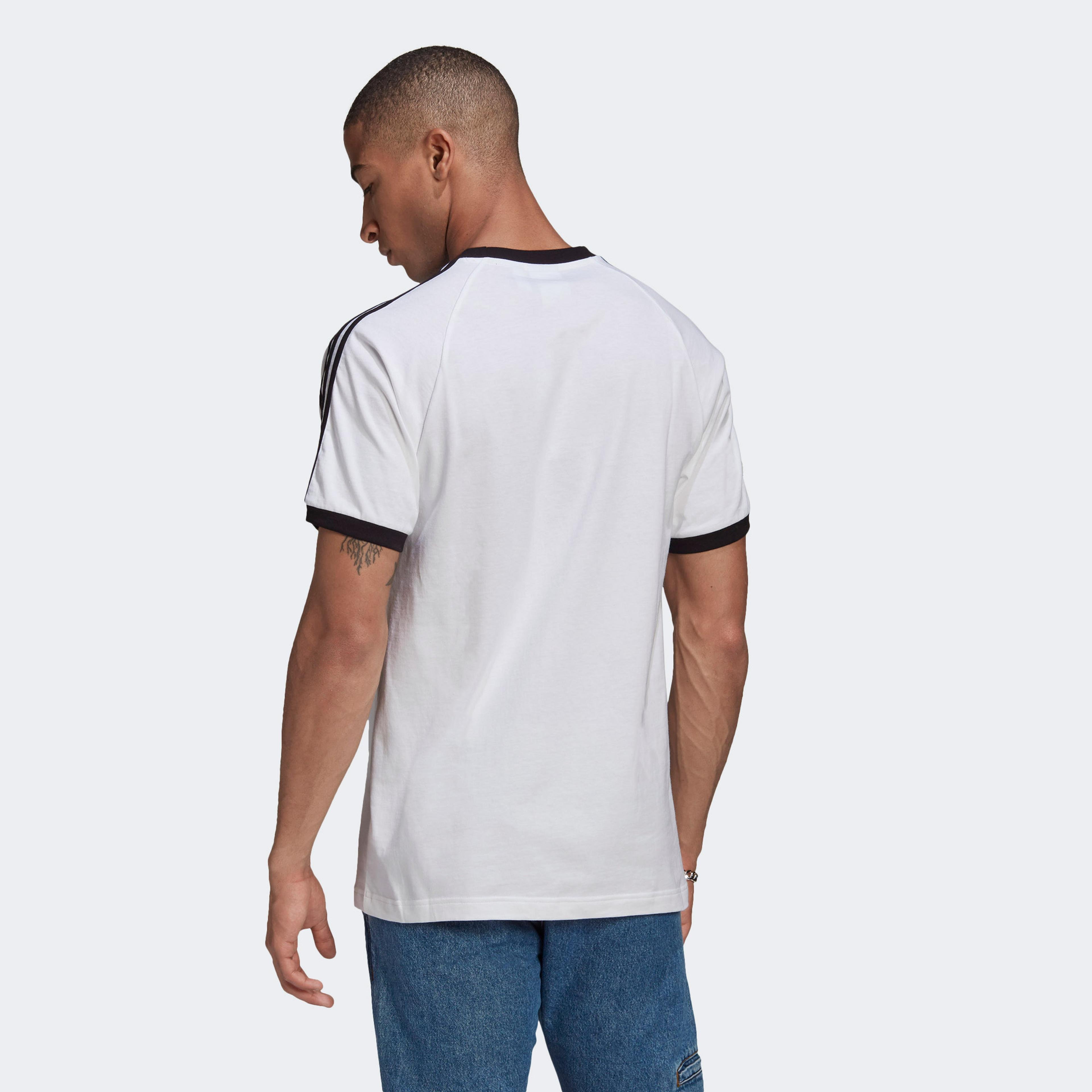 adidas Adicolor Classics 3-Stripes Erkek Beyaz T-Shirt