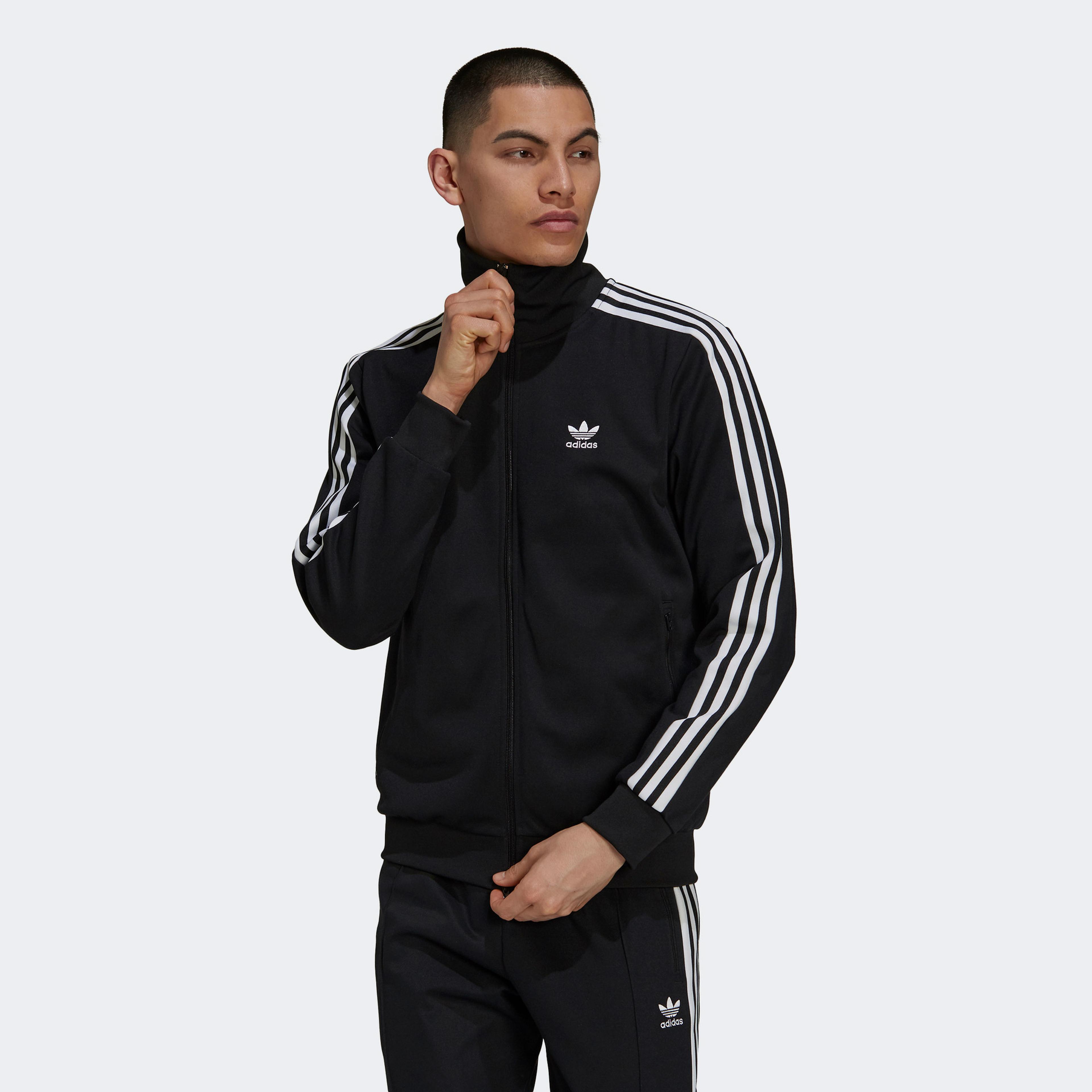 adidas Adicolor Beckenbauer Erkek Siyah Eşofman Üstü
