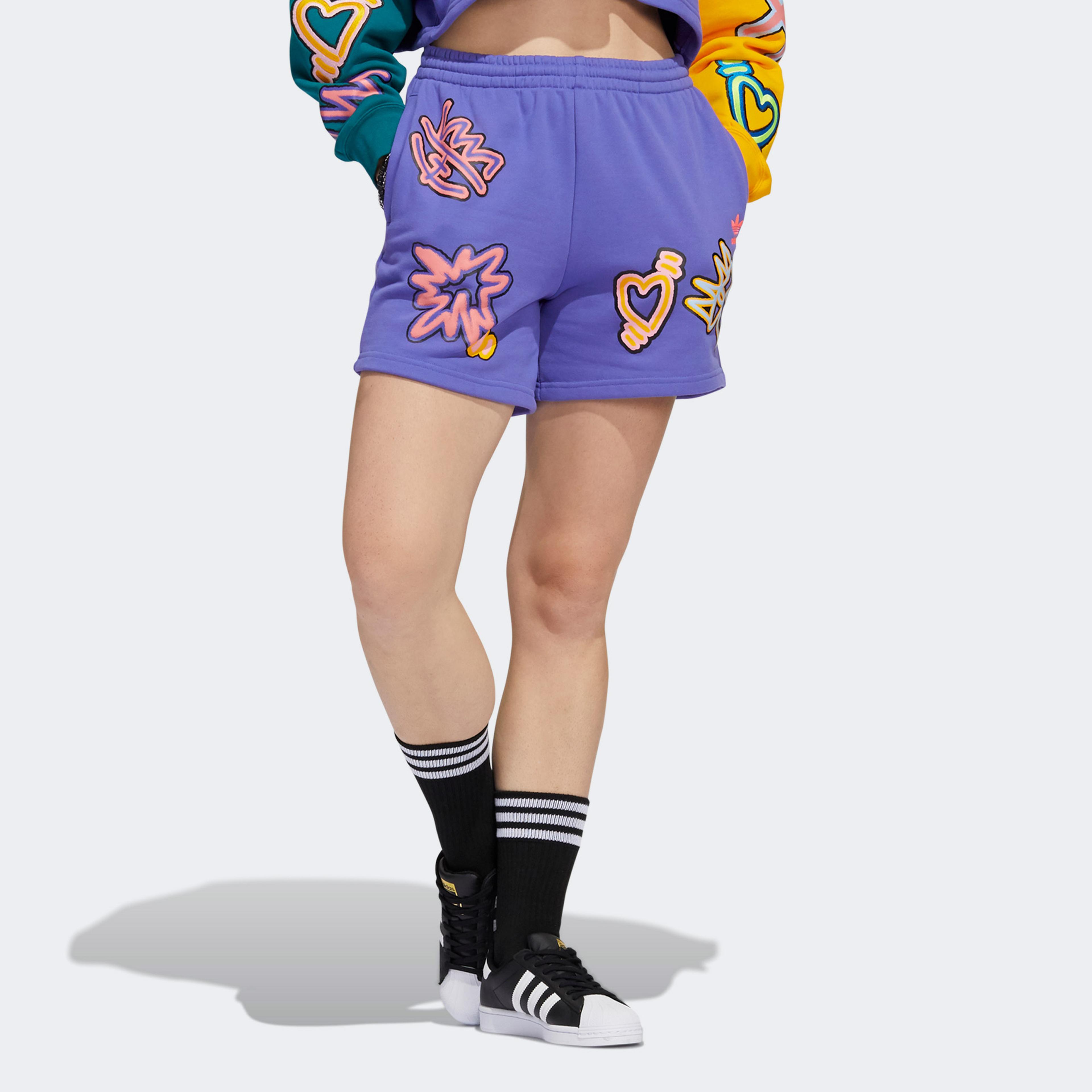 adidas Loveuni Kadın Mor Şort