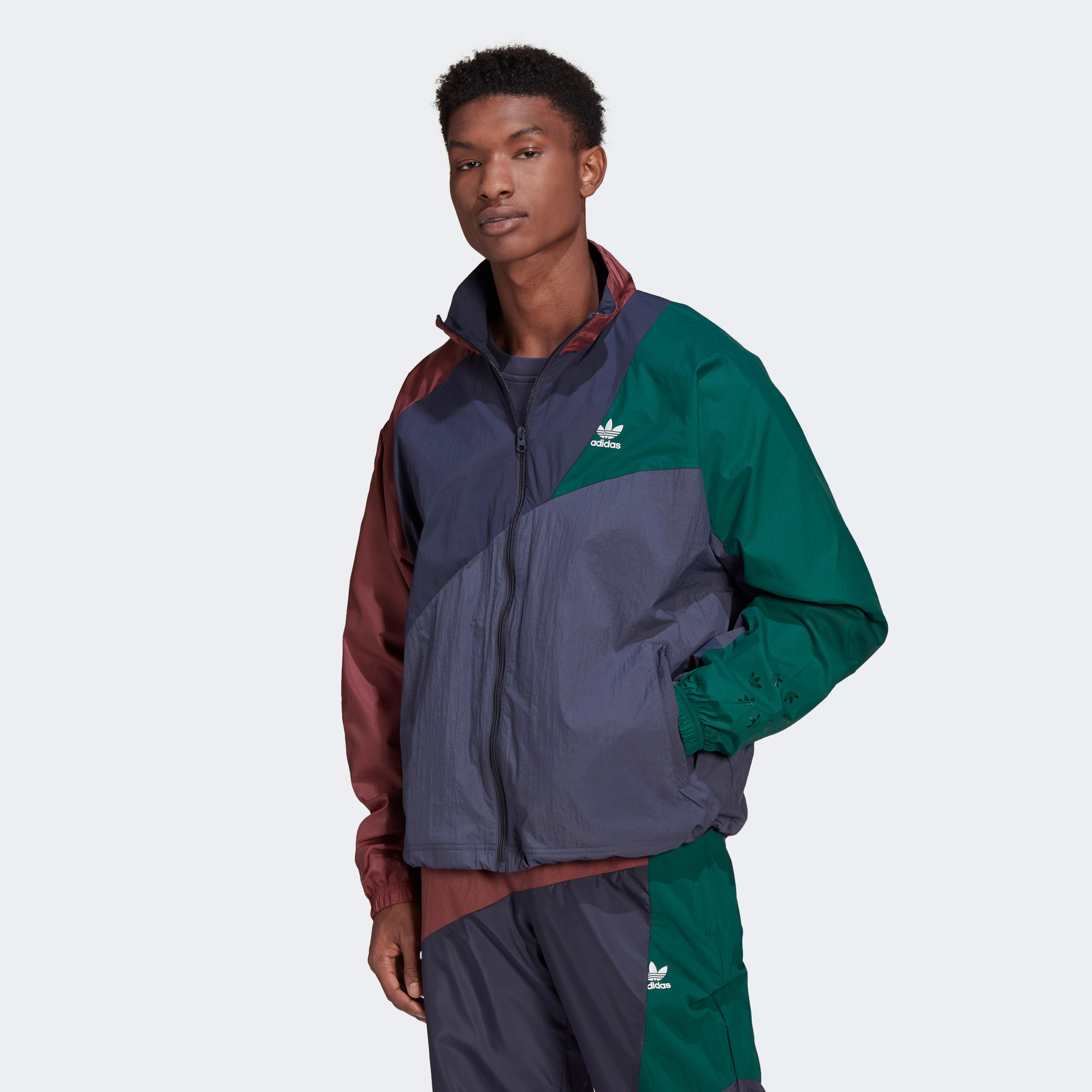adidas Adicolor Colorblock Erkek Lacivert Eşofman Üstü