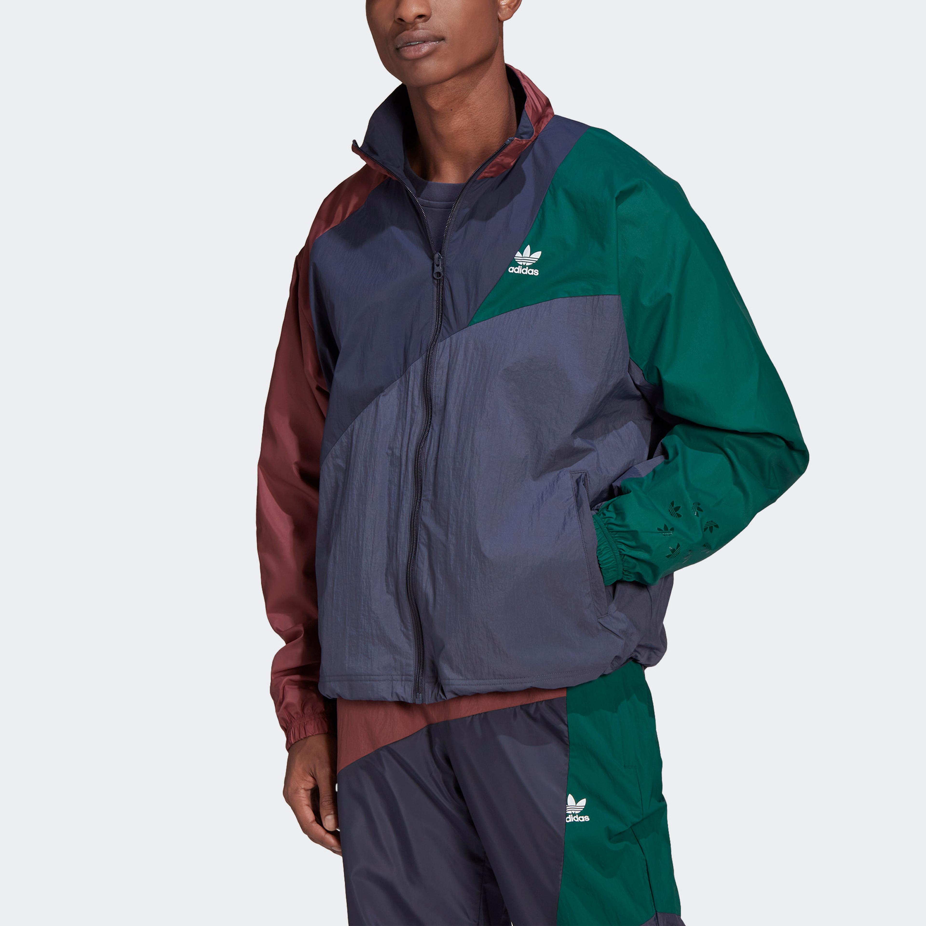 adidas Adicolor Colorblock Erkek Lacivert Eşofman Üstü