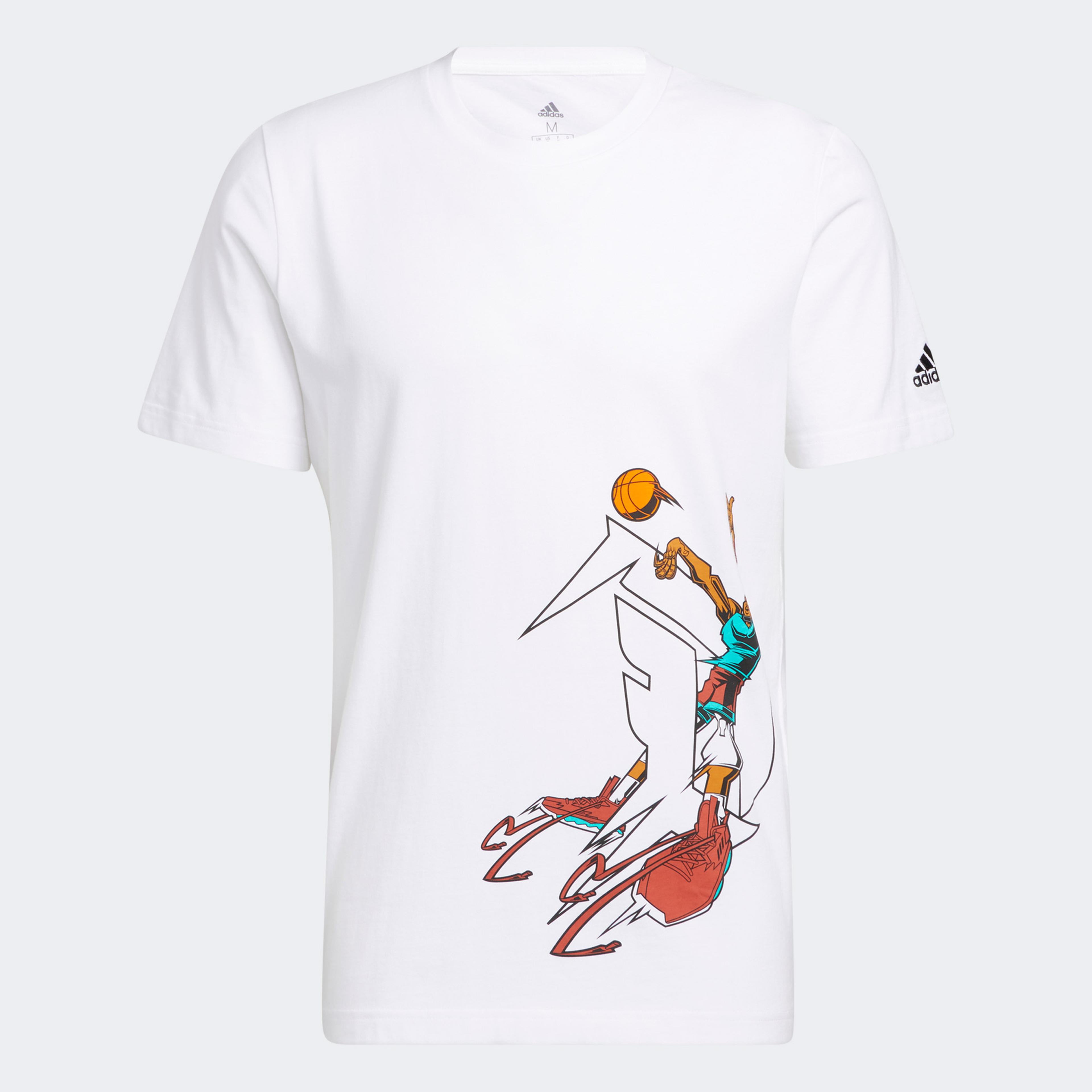 adidas Dame Avatar Erkek Beyaz T-Shirt