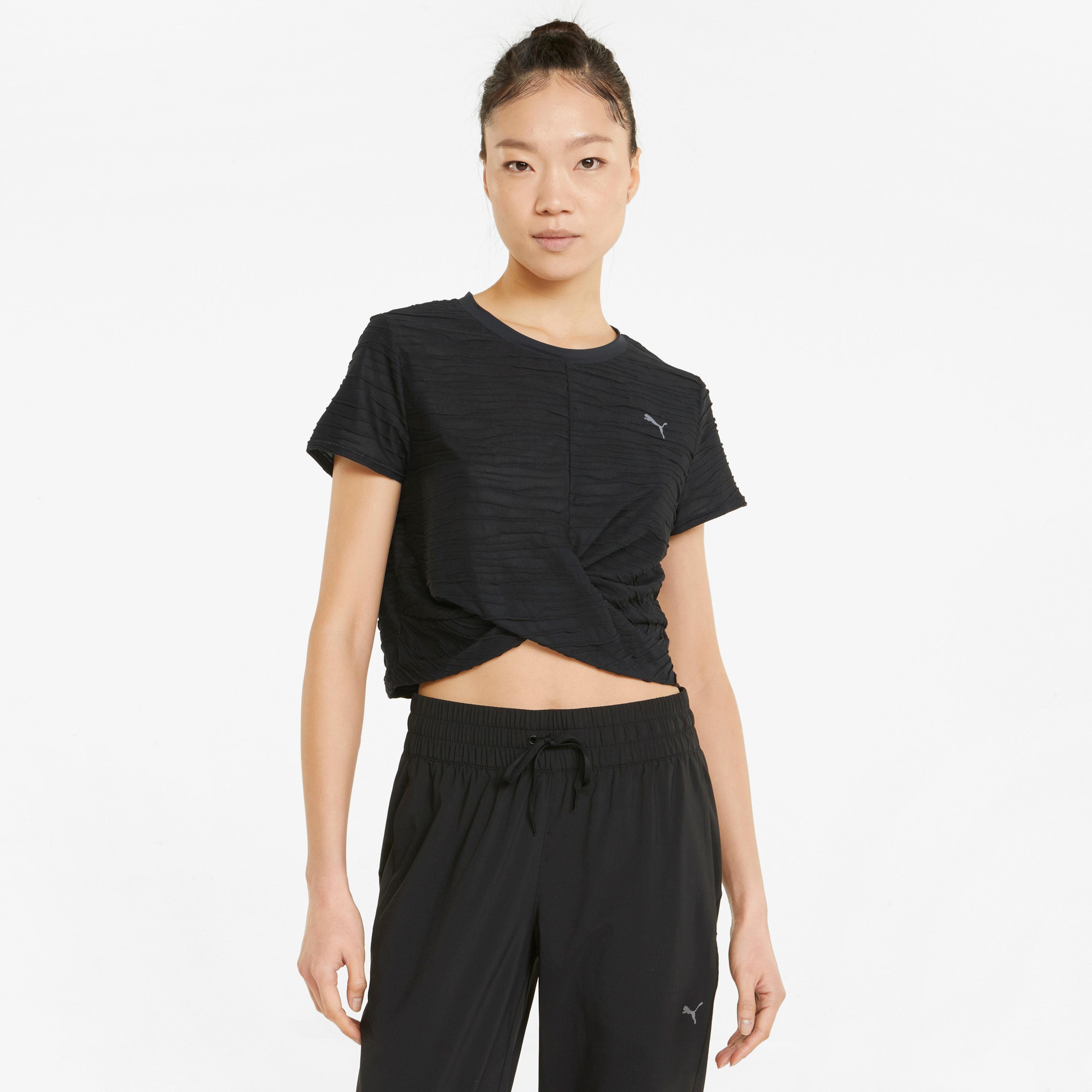 Puma Studio Skimmer Crop Kadın Siyah T-Shirt