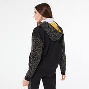 Skechers Printed Panel Full Zip Kadın Siyah Sweatshirt