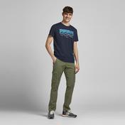 Jack & Jones Jcospace Logo Crew Neck Erkek Lacivert T-Shirt