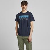 Jack & Jones Jcospace Logo Crew Neck Erkek Lacivert T-Shirt