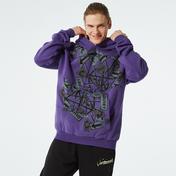 Urban Theory Parçalı Baskılı Erkek Mor Sweatshirt